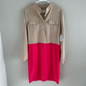 Per Se Silk Shirt Dress.